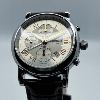 (SOLD!!) 42mm • Montblanc Meisterstuck Star GMT ref.7067 Chronograph